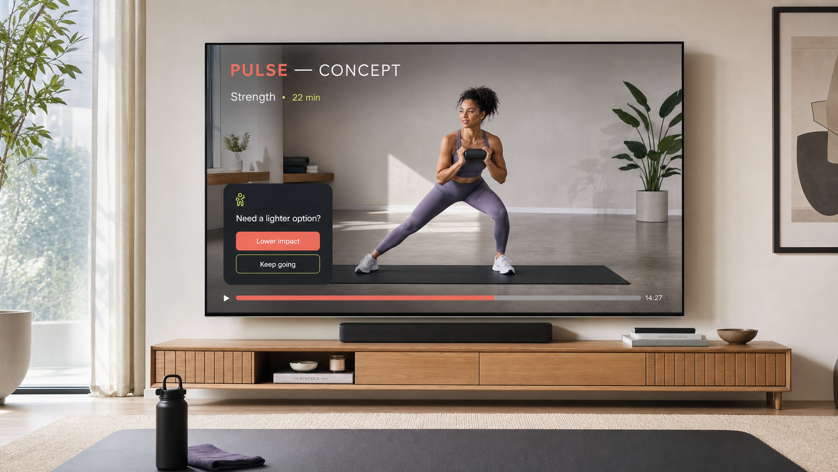 PULSE Concept, workout adattivo su smart TV