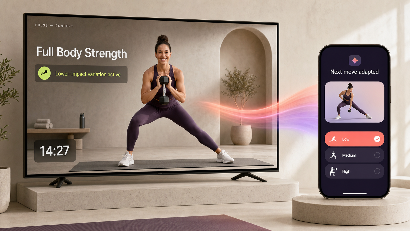 PULSE Concept, sincronizzazione TV e mobile