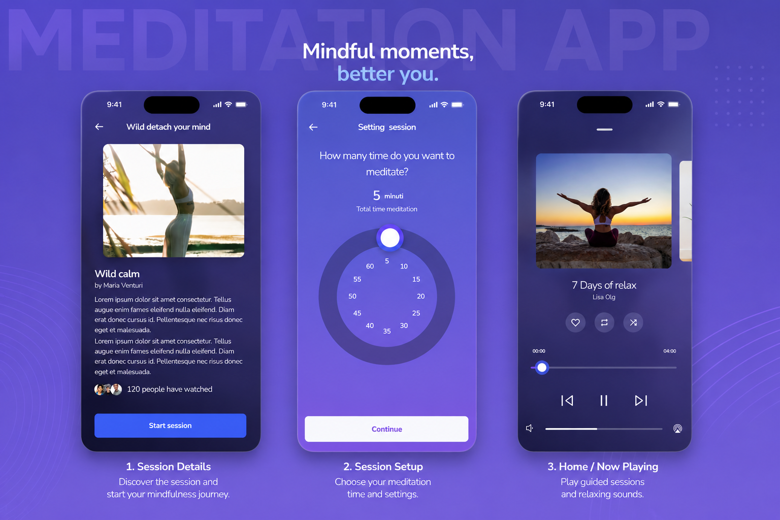 MentAlity app mockups