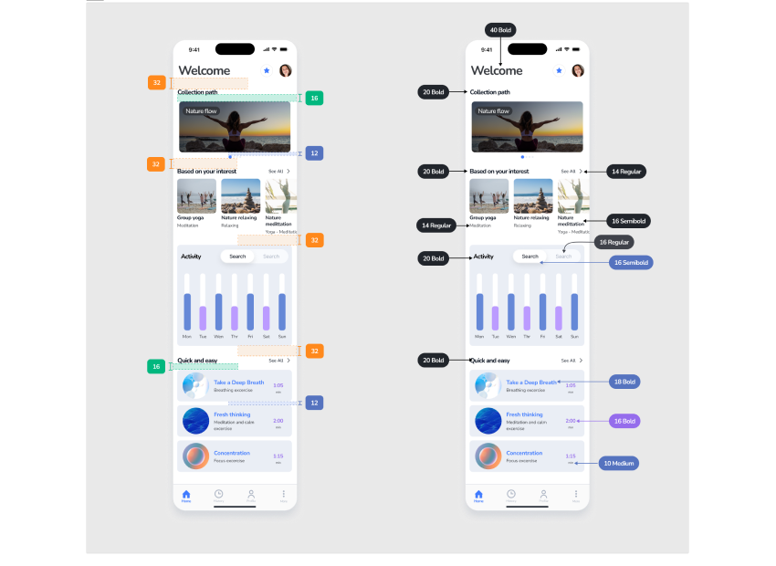 MentAlity UI spec